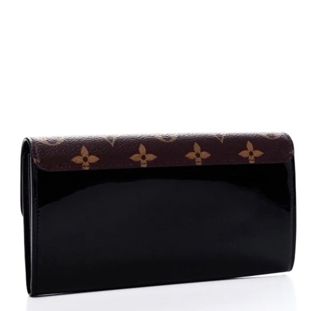 Louis Vuitton Cherrywood Monogram/Vernis Wallet Noir - Picture 2 of 13